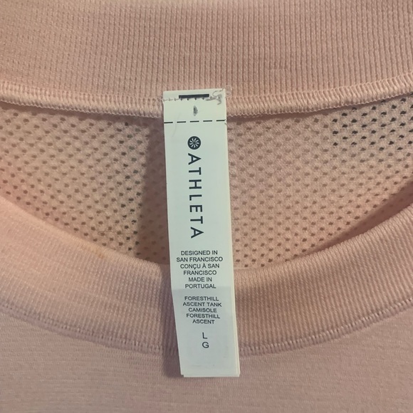 Athleta Foresthill Seamless Pink Tank Size Large - Picture 4 of 5